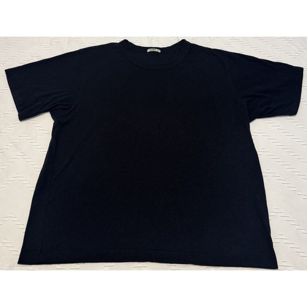 Buck Mason Shirt Men’s XL Black Basic Crew Neck Cotton Made in USA Dress